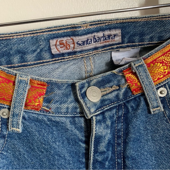 Vintage Santa Barbara Jeans Boho Cropped Flare - Picture 10 of 10